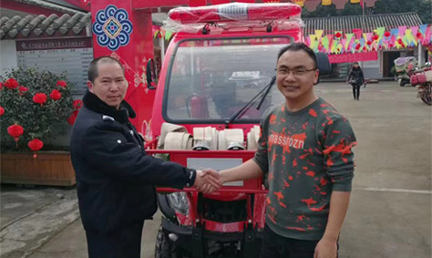 消防摩托車(chē)效果好，成都正興火石巖村再購(gòu)