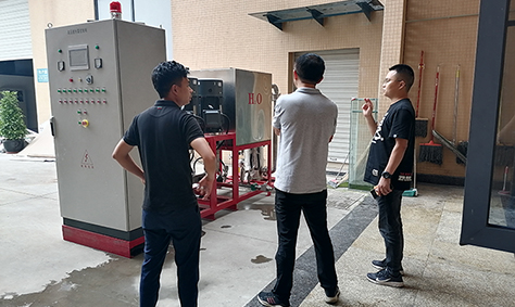 北京一檔案館負責(zé)人蒞臨我司考察高壓細水霧滅火系統(tǒng)